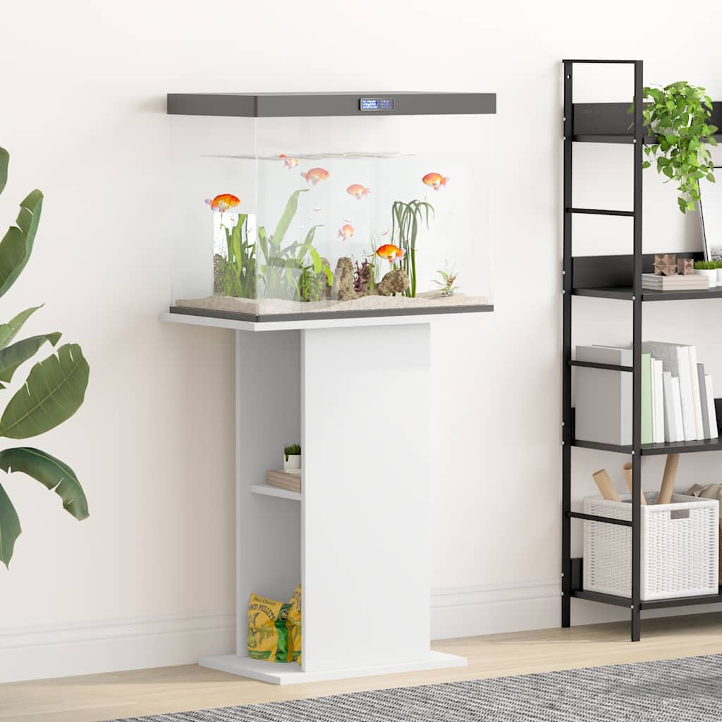 Vidaxl aquarium stand 60.5x36x72.5 cm processed wood white