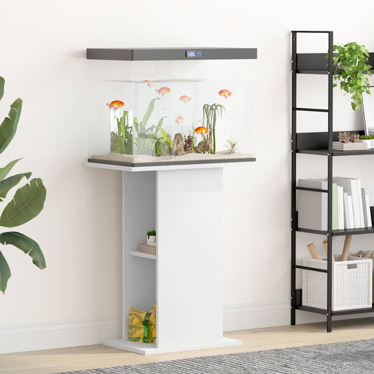 Vidaxl aquarium stand 60.5x36x72.5 cm processed wood white
